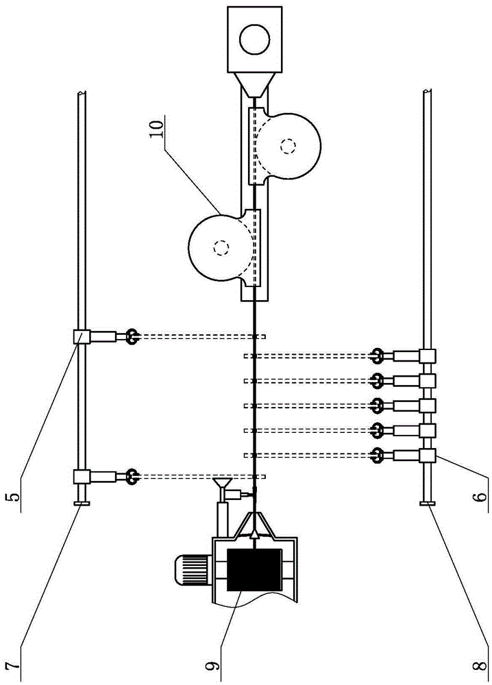 Folding fan bamboo rib perforation system