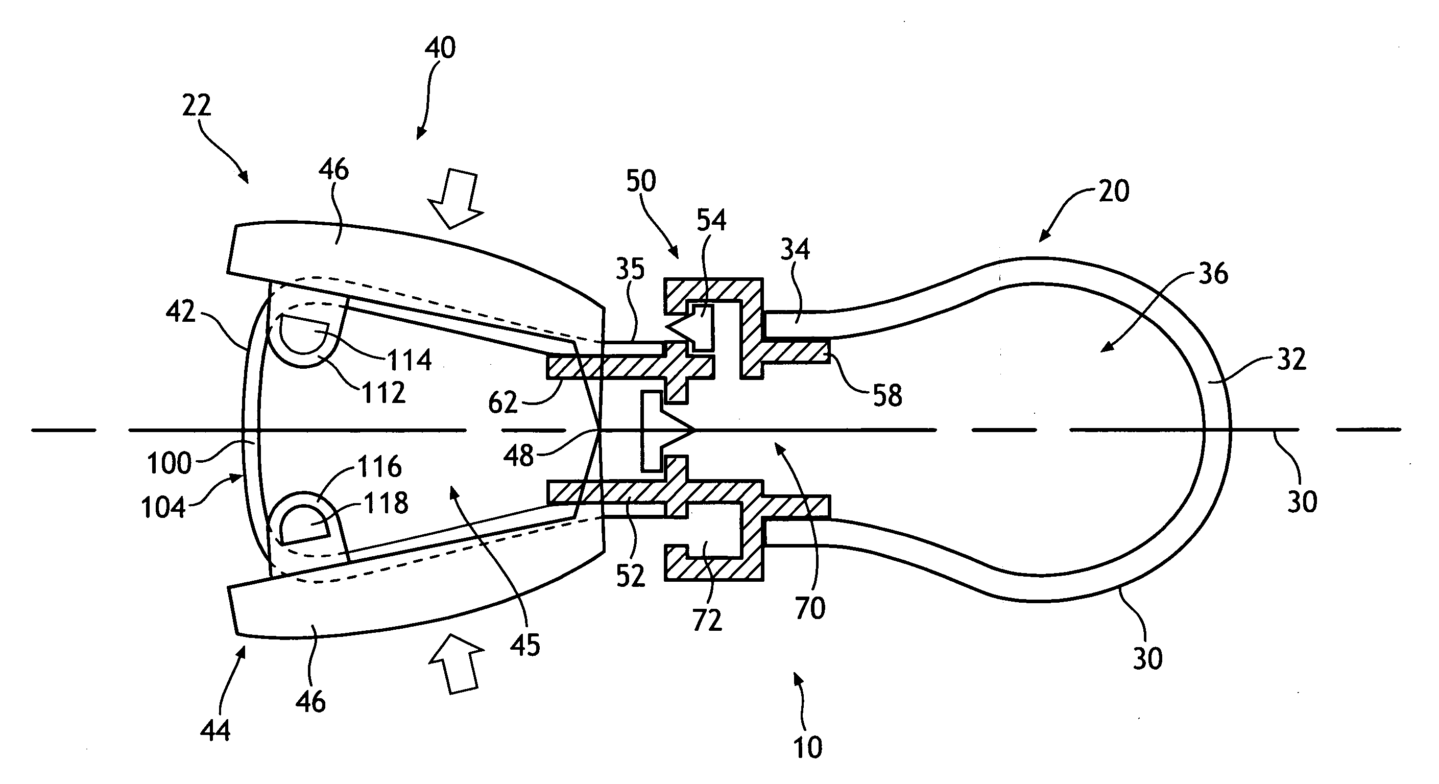 Self-fitting device for location in an ear canal