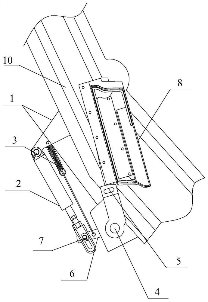 Safety protection device for preventing door plate from falling