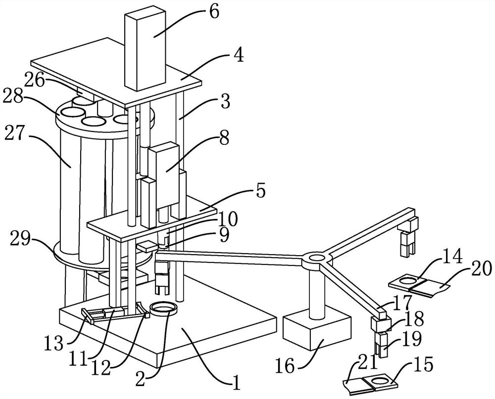 Full-automatic water pump stator mounting equipment