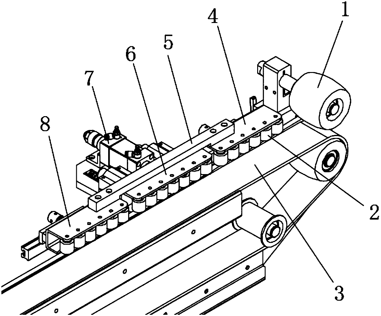 Carton box scissors difference trimming mechanism