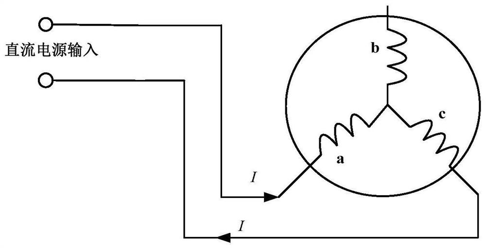 Test method for mechanical characteristics of double-branch AC permanent magnet motor