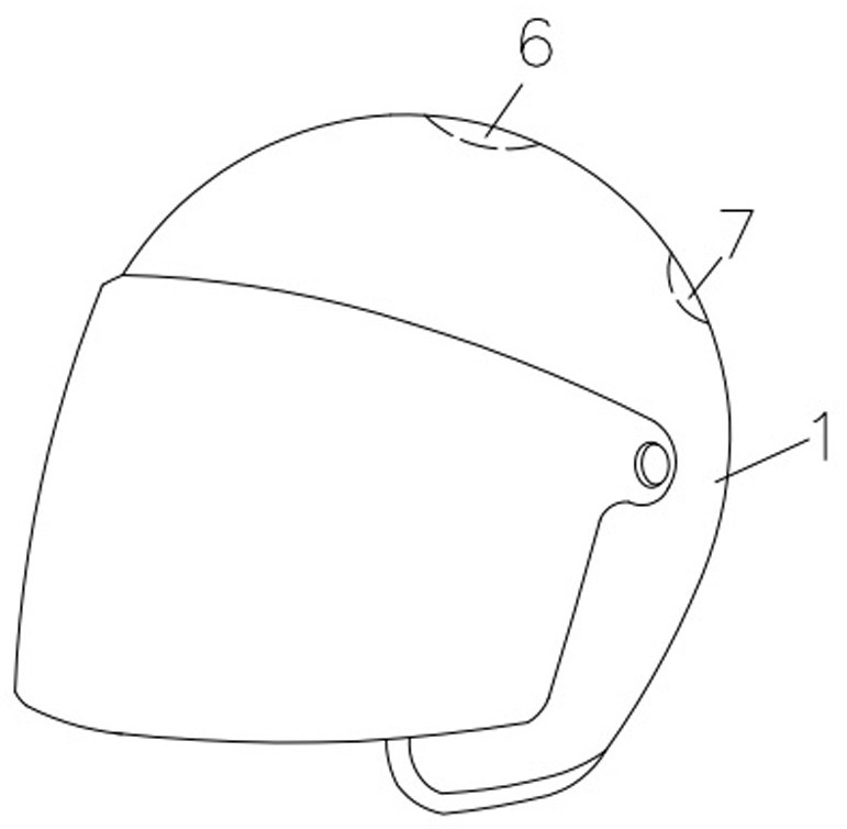 Safety helmet with air bag for riding