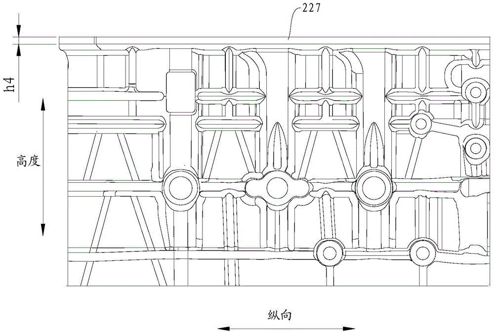 Engine block set used for engine and engine with engine block set