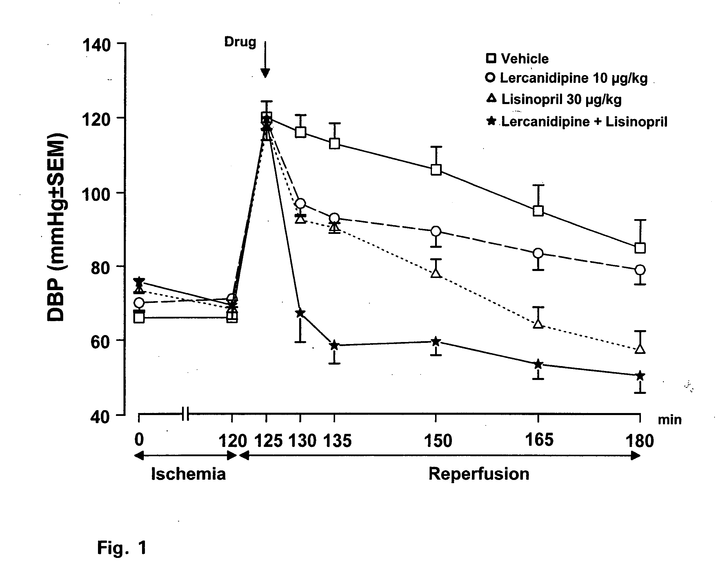 Lisinopril/lercanidipine combination therapy