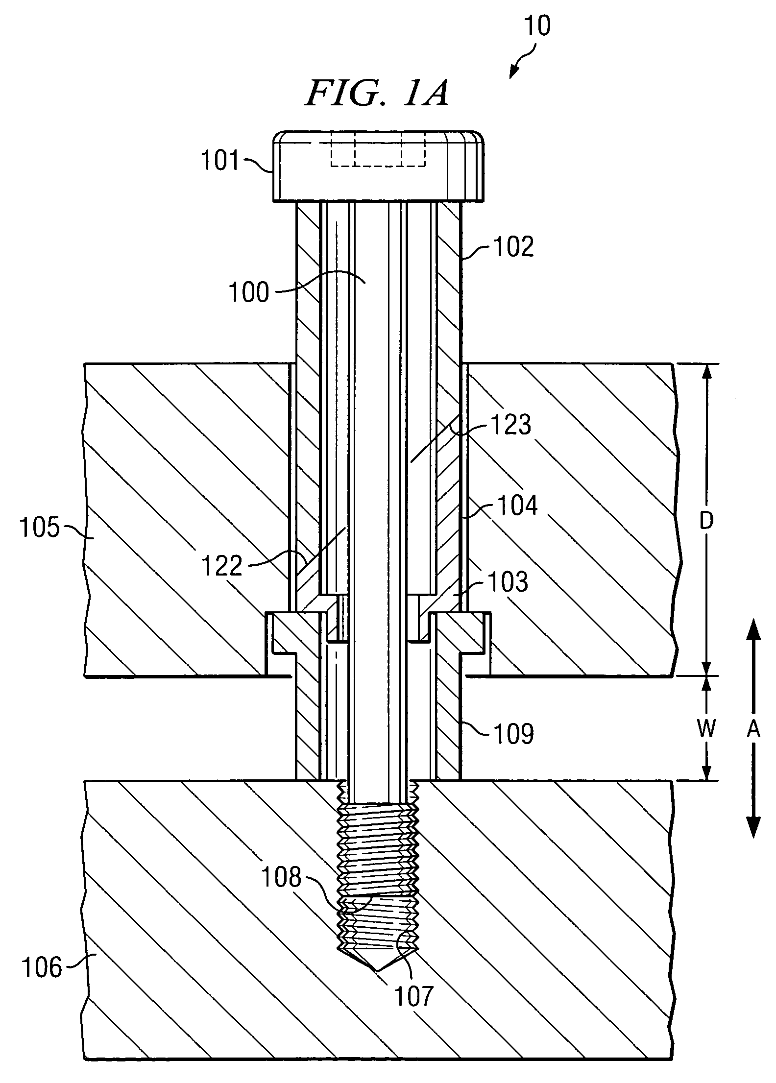 Fastener for variable mounting