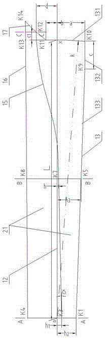 Straight wall constant humidity long slide type round bilge speedboat type