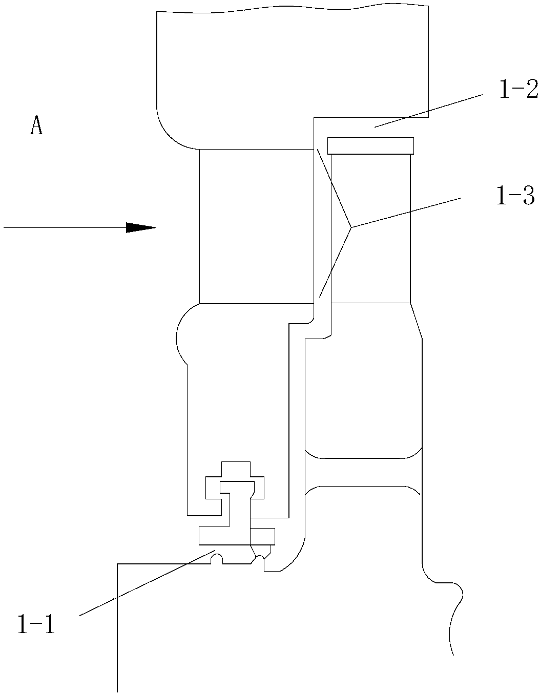 Method and device for adjusting steam turbine gas seal with jet auxiliary center support for damping vibration