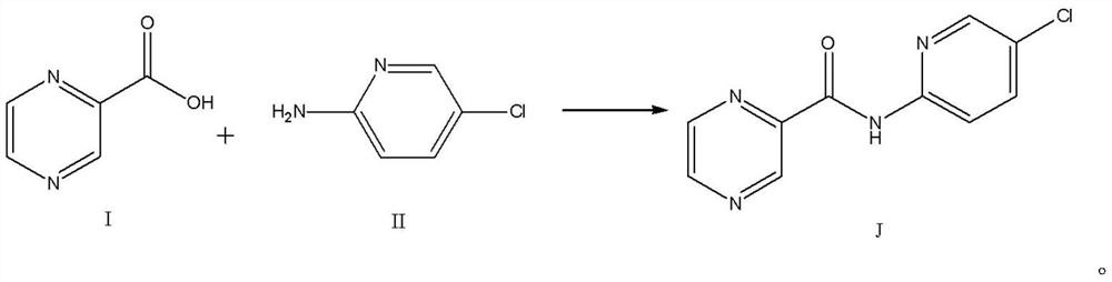 Synthesis method of zopiclone impurity pyrazine-2-carboxylic acid (5-chloro-pyridine-2-yl)-amide
