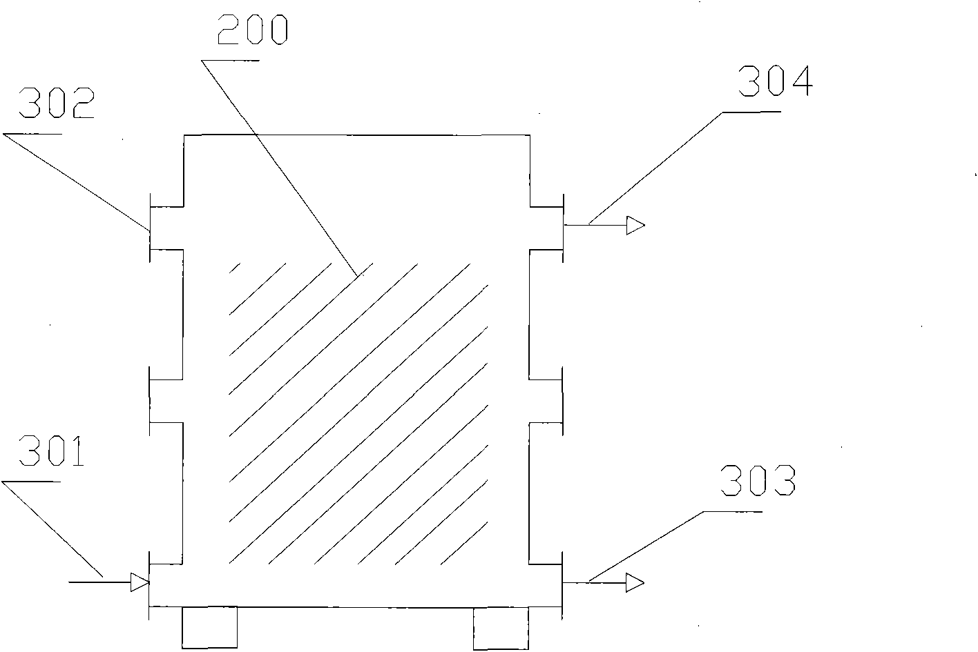 Combined inclined plate sedimentation device