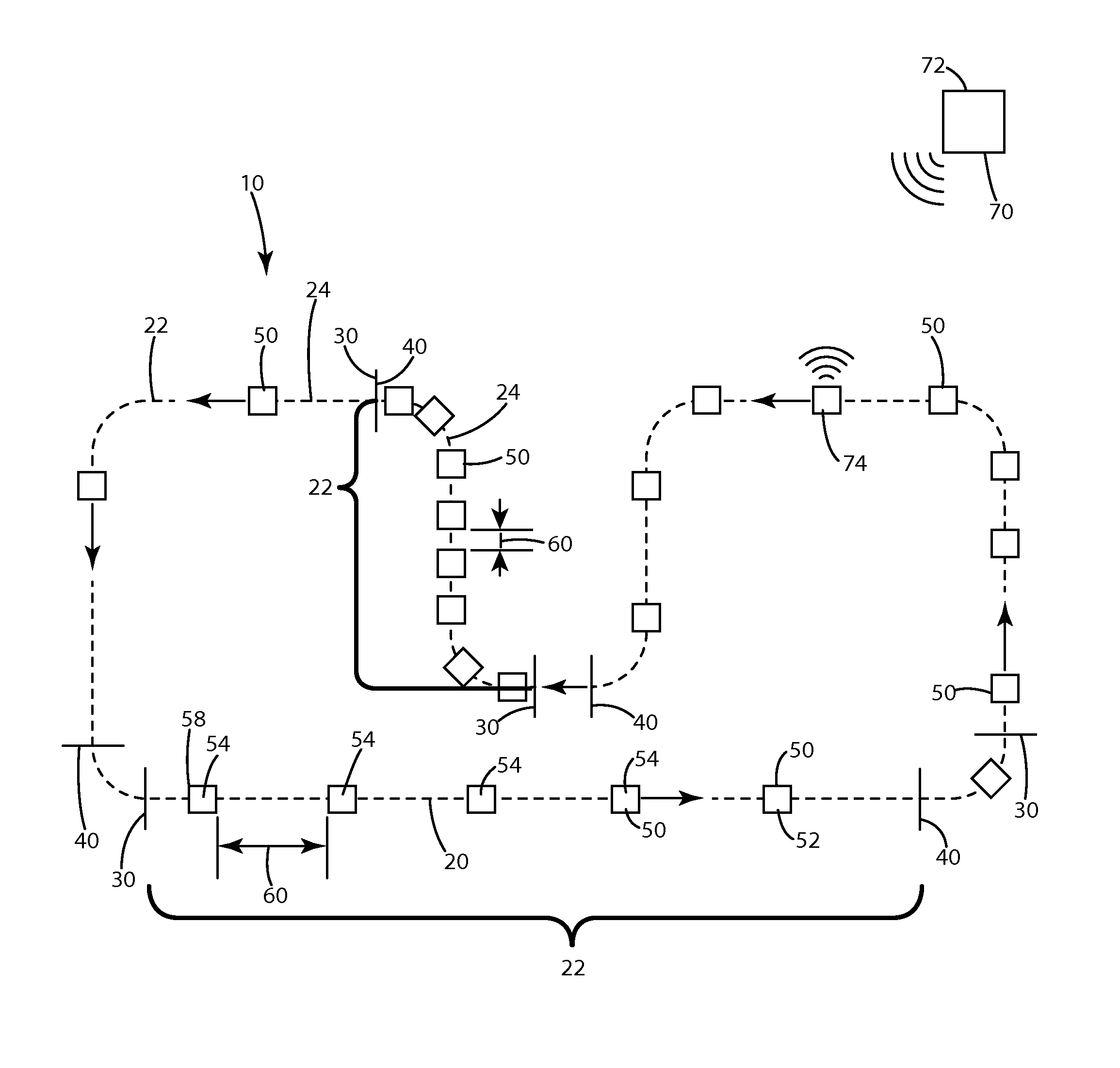 Method of material handling with automatic guided vehicles