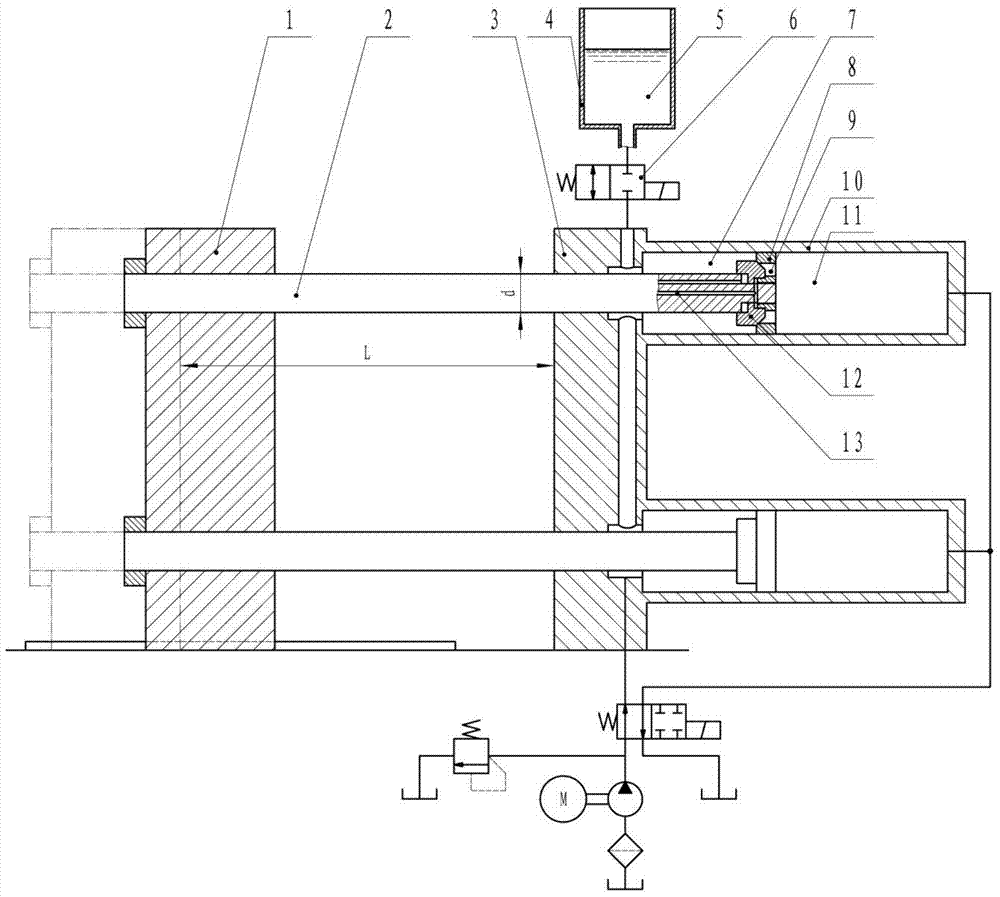 Supplementary volume equal volume displacement clamping device