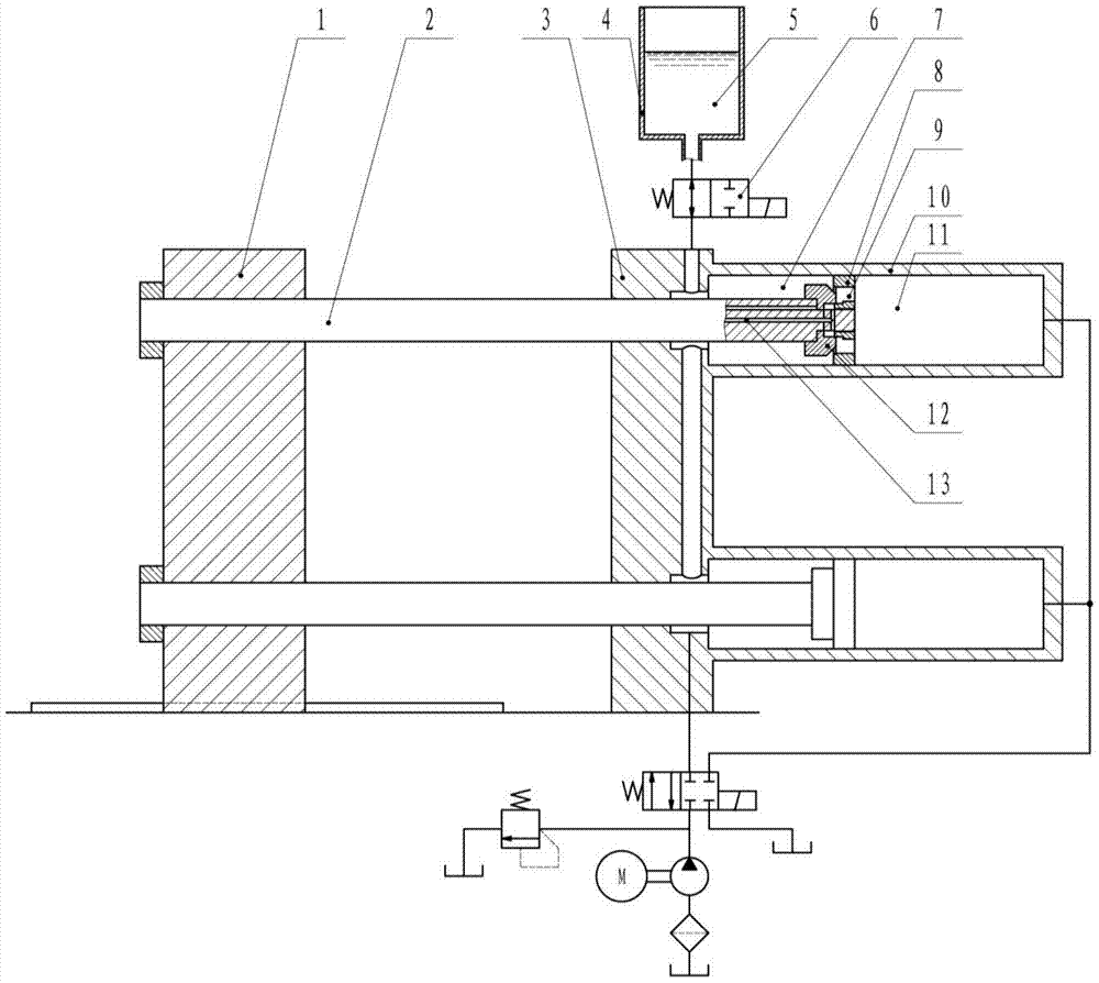 Supplementary volume equal volume displacement clamping device