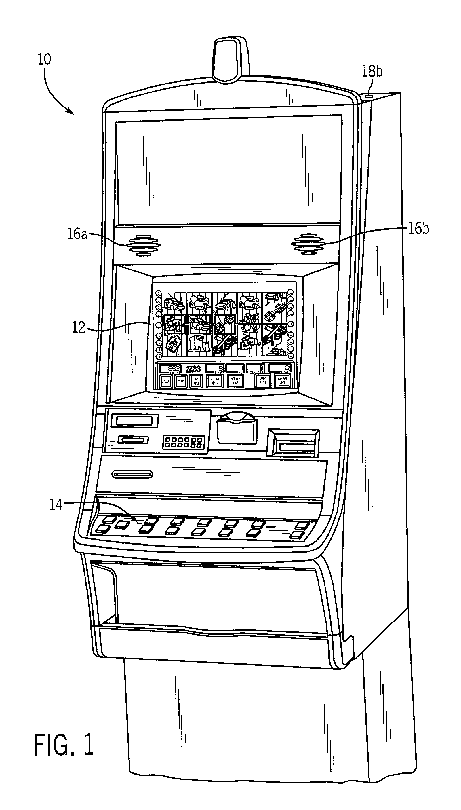Gaming machine with ambient noise attenuation