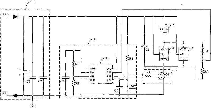 LED driving circuit and LED device