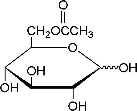 Method for on-line synthesizing glucose-6-acetate catalyzed by lipase