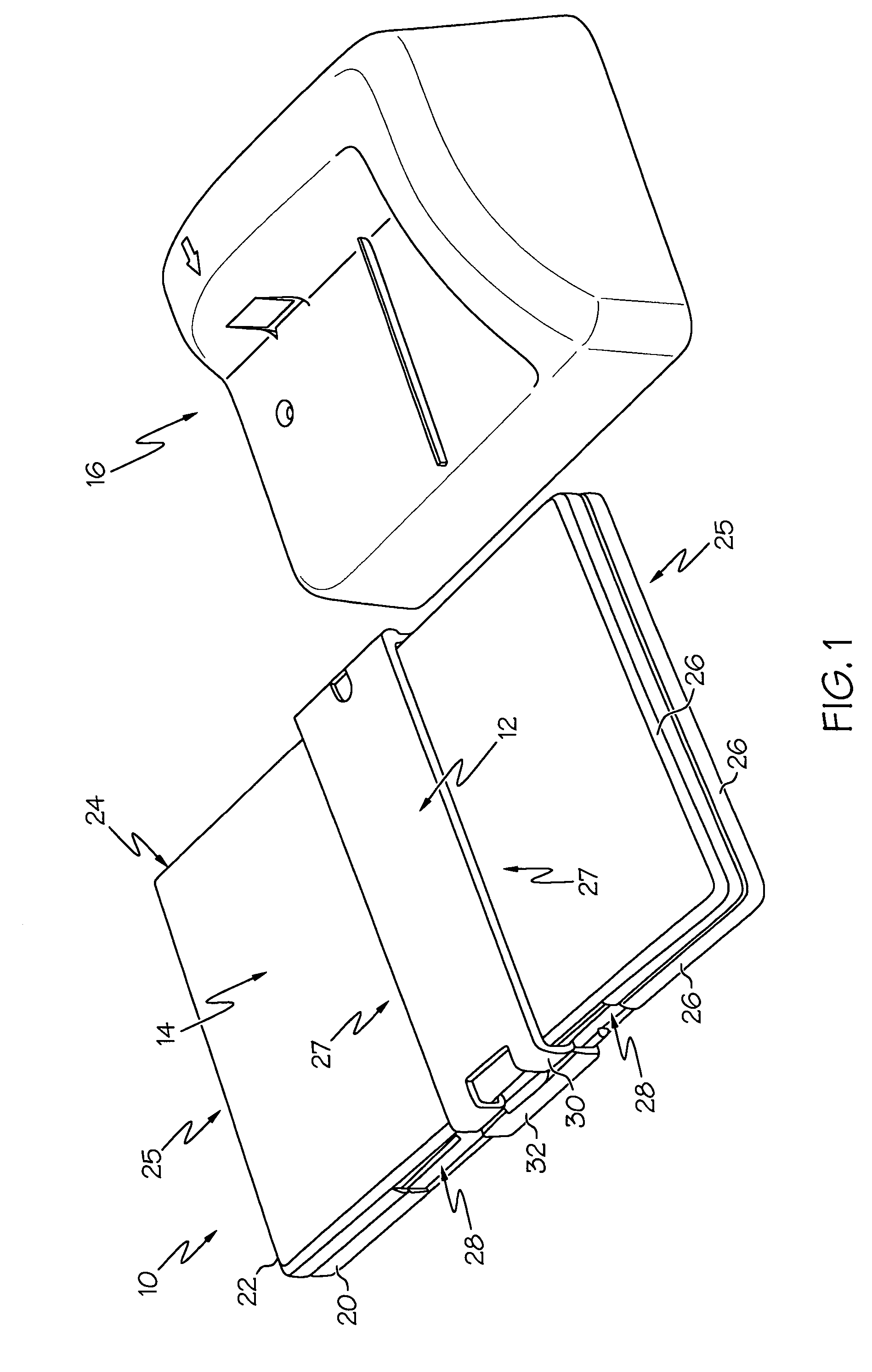 Security device for media case and method