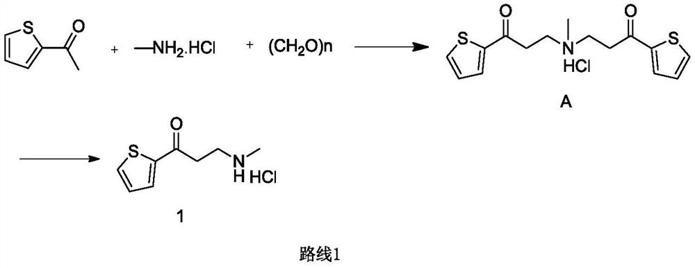 Preparation method of duloxetine intermediate