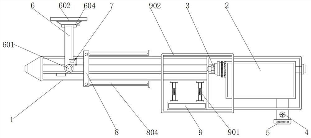 Treatment handle device for shock wave therapy instrument