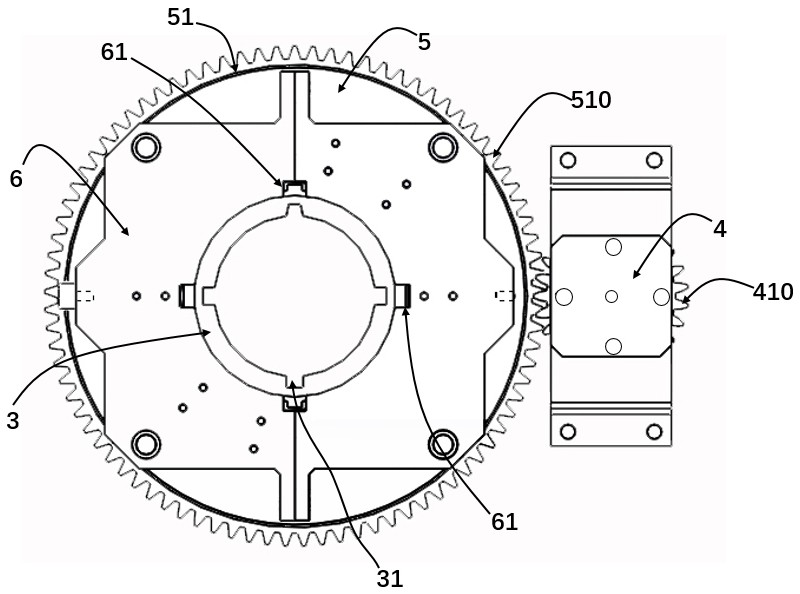 Inclinometer automatic rotating device