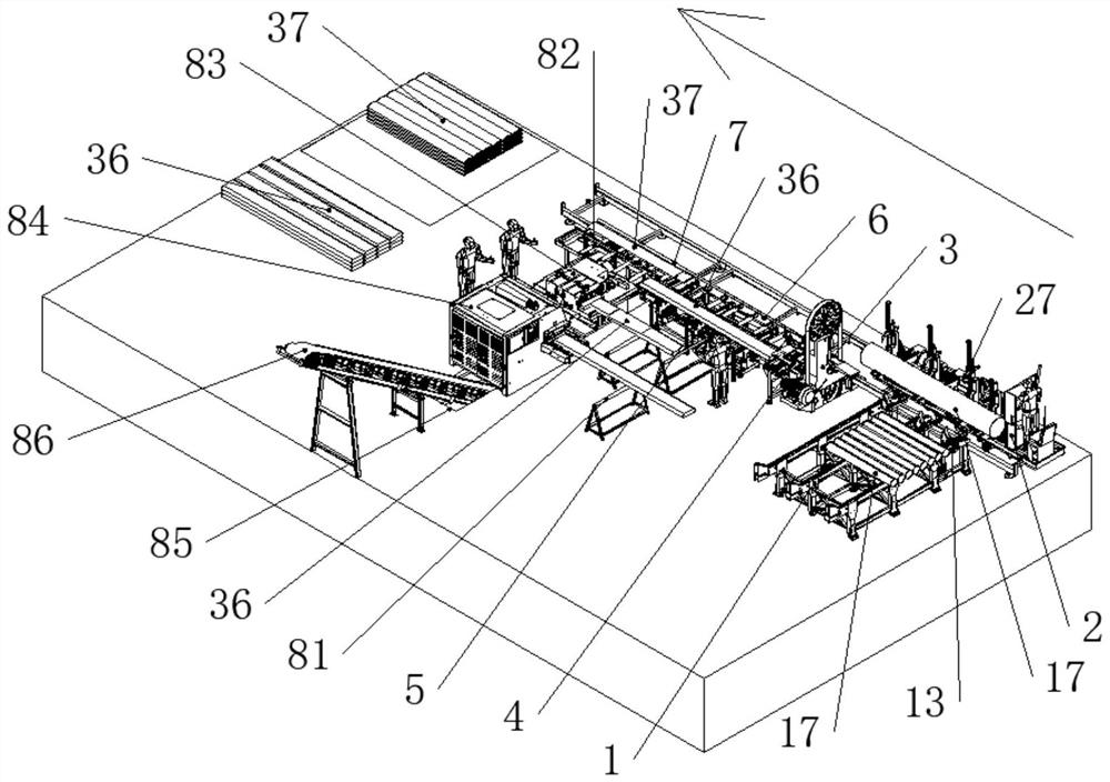 Log processing system capable of improving efficiency and reducing staff