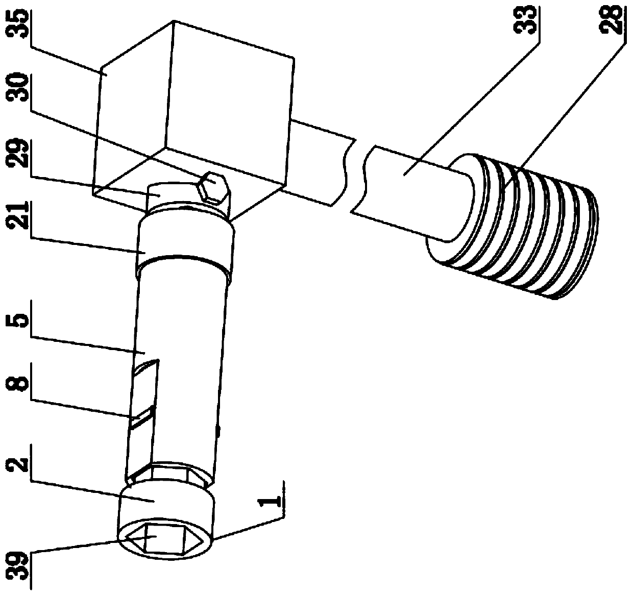 Rapid labor-saving spanner for electric power maintenance