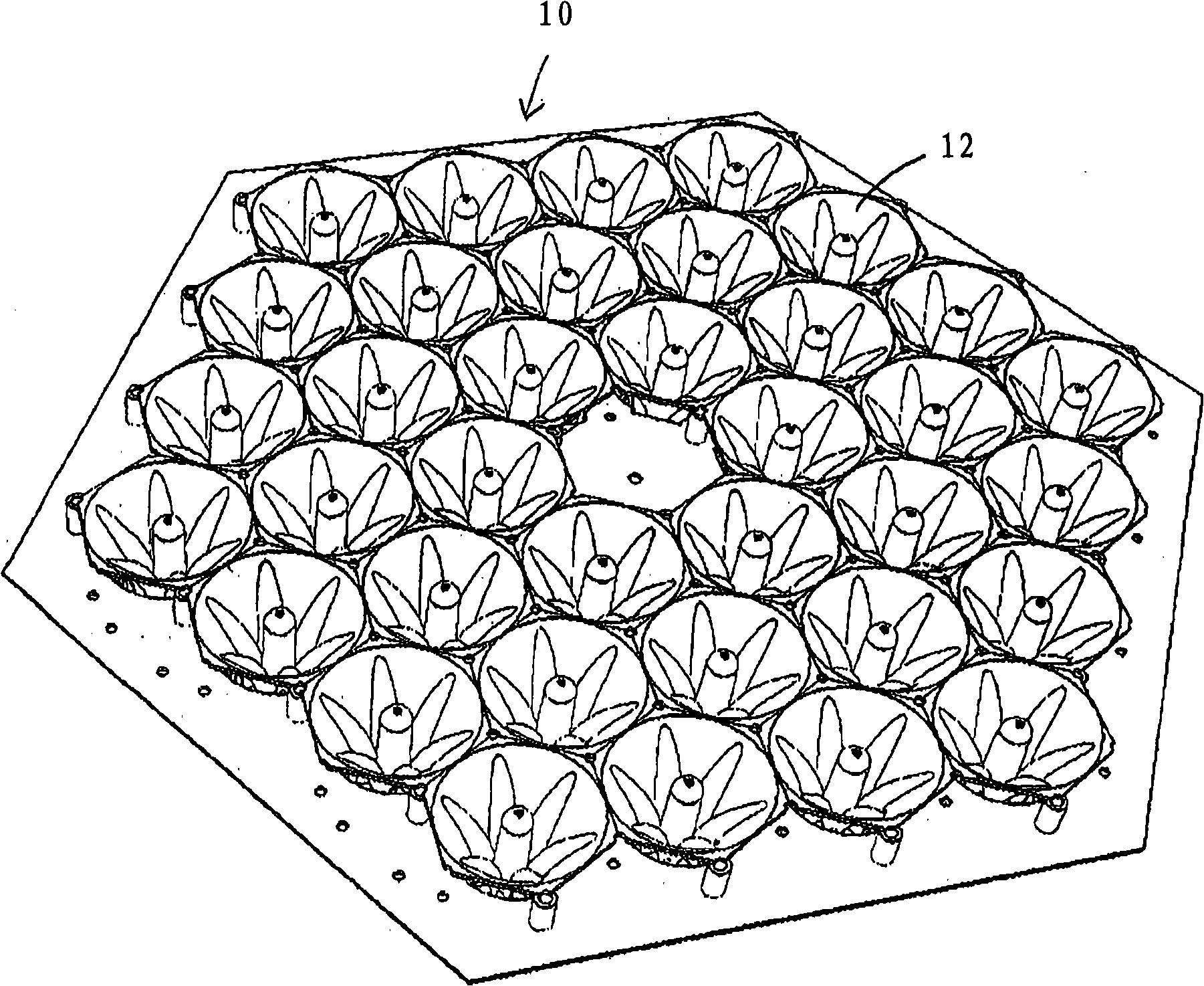 Transducer array arrangement and operation for sodar applications