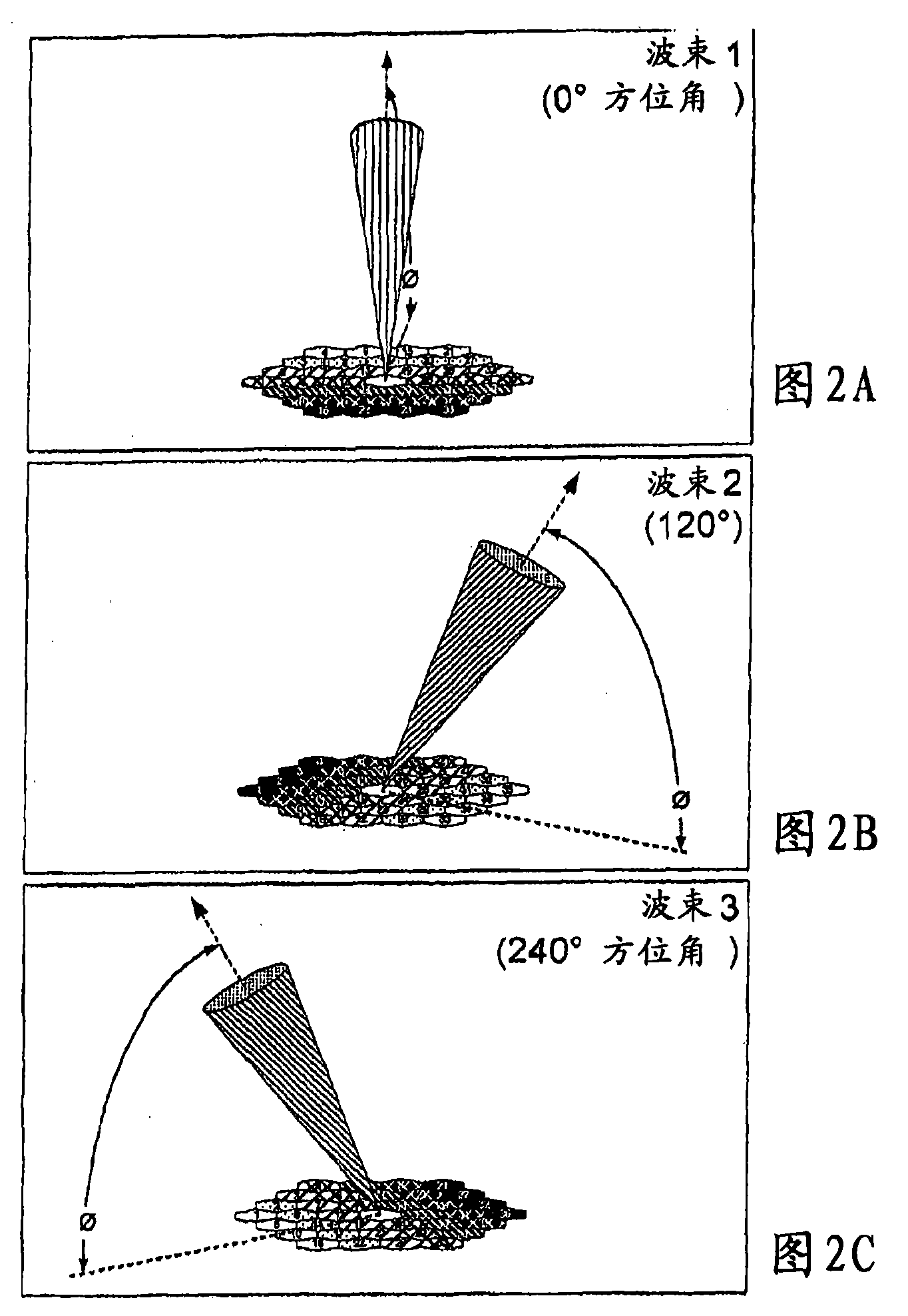 Transducer array arrangement and operation for sodar applications