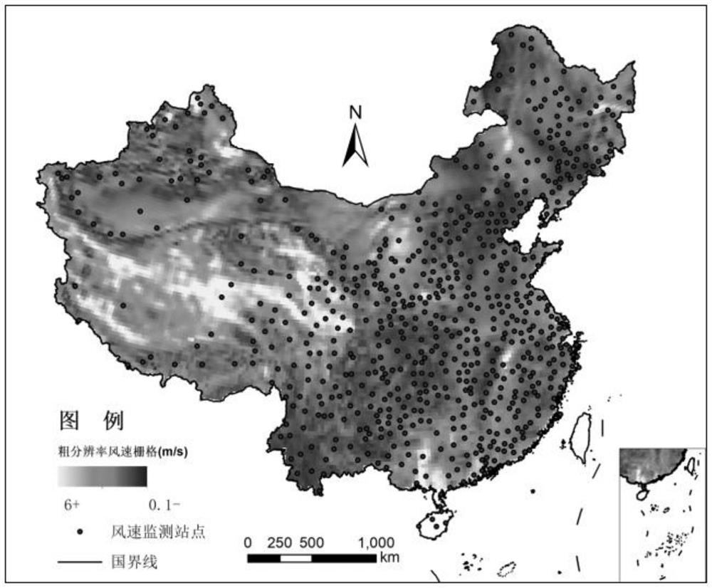 Meteorological parameter fine scale conversion method based on deep bimodal