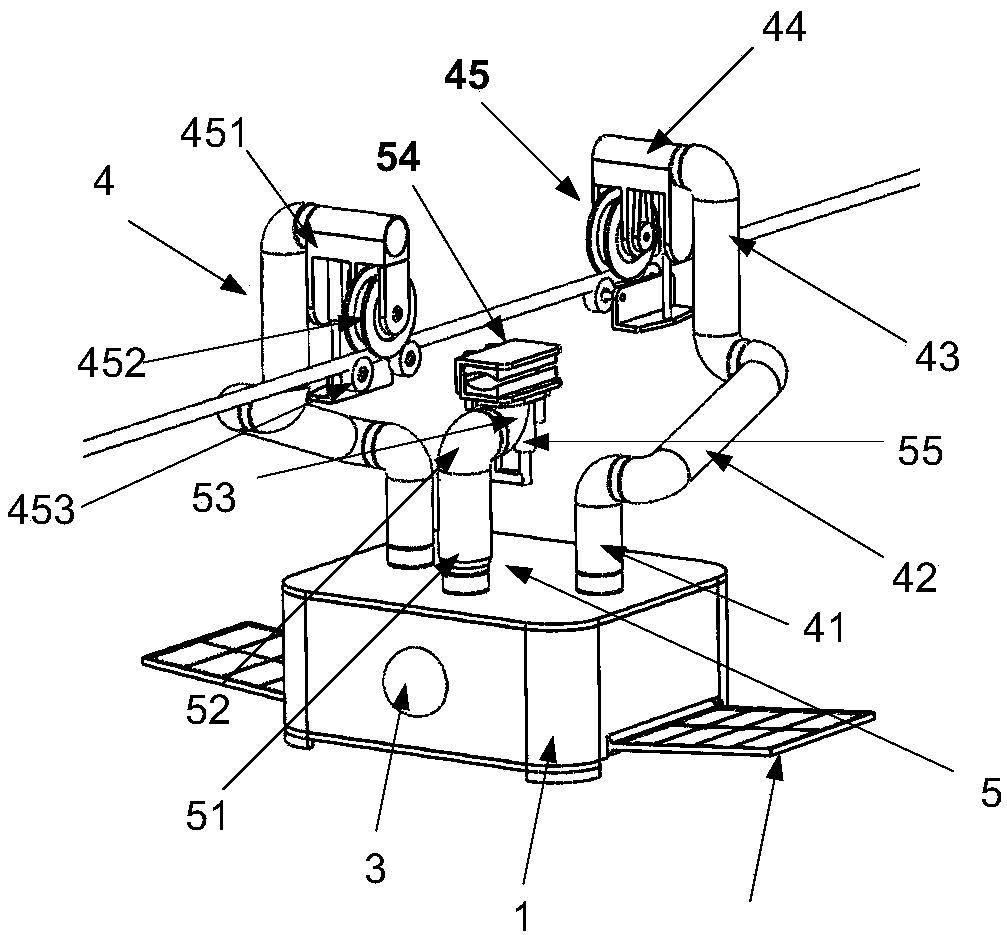 Self-propelled power transmission cable inspection robot