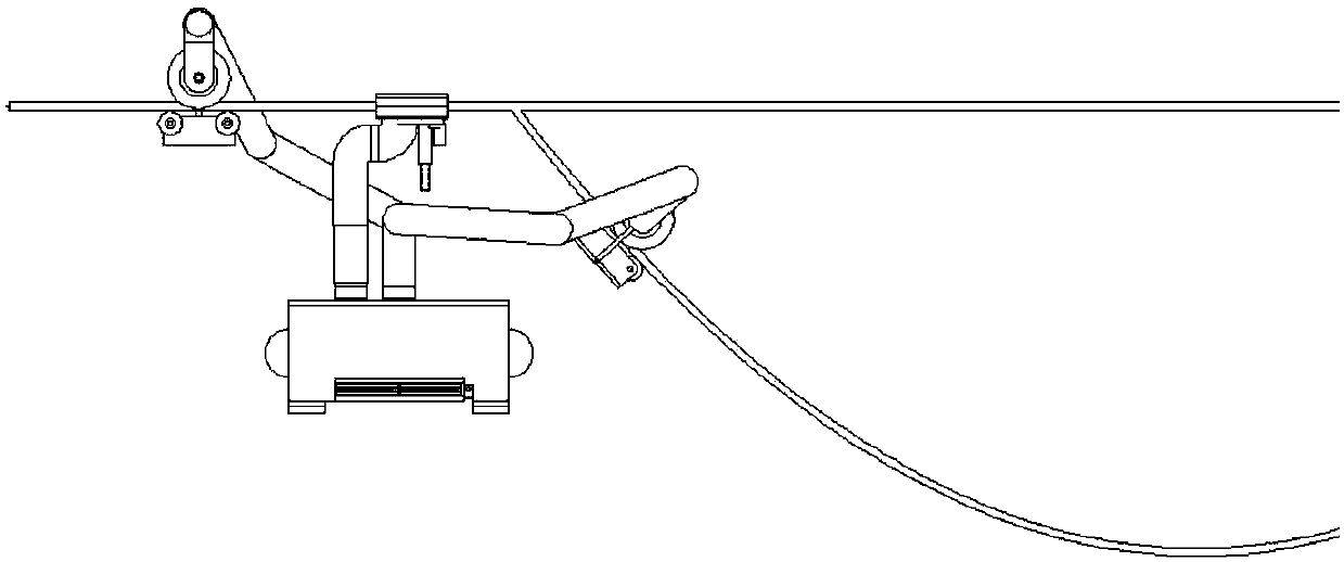 Self-propelled power transmission cable inspection robot