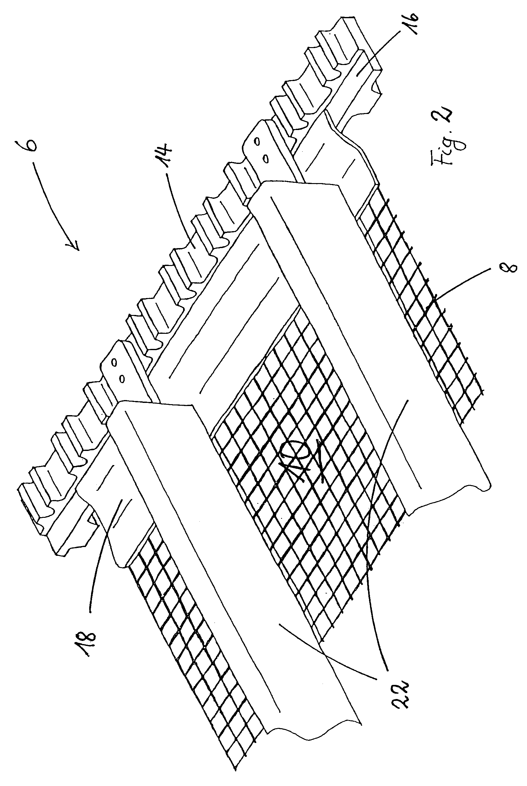Conveying device for bulk material