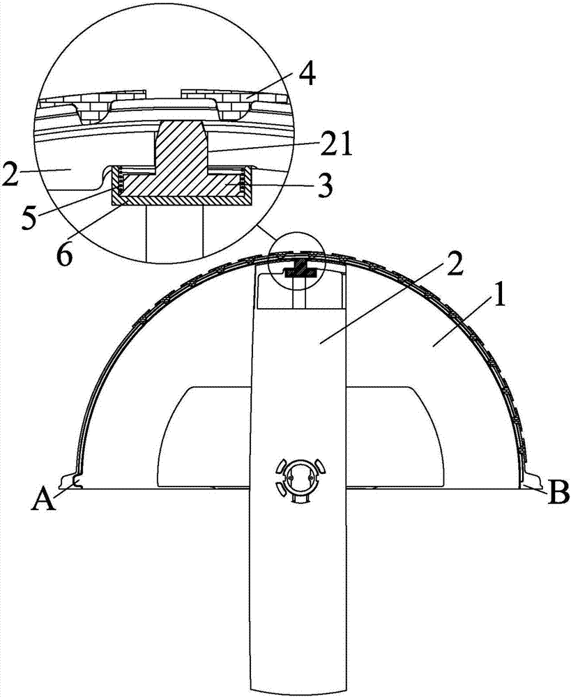A buffer deceleration device for a spacecraft turning mechanism
