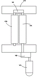 Machine frame with variable roller speed ratio