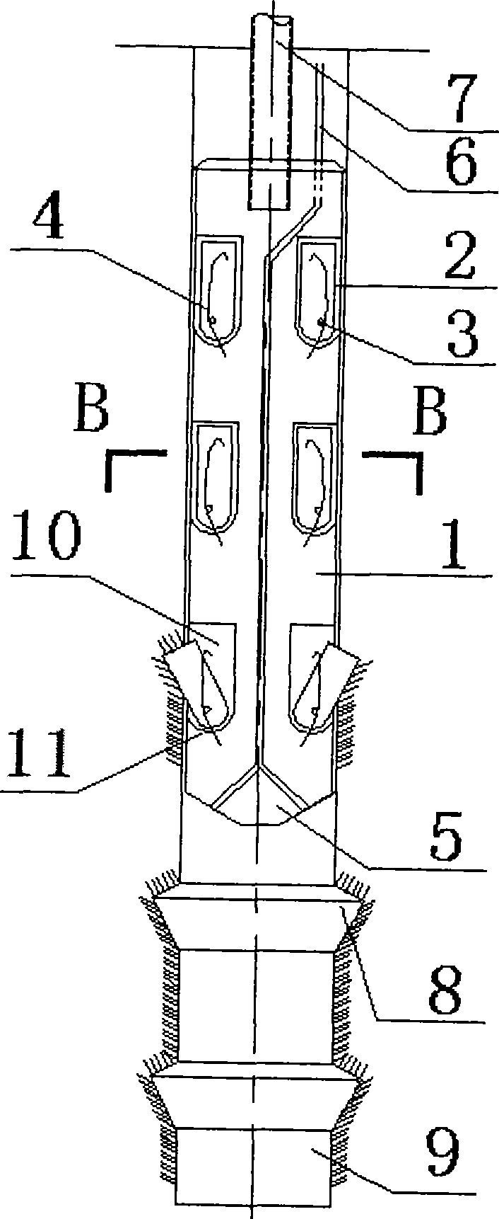 Block-wedge-type self-locking inner anchor head