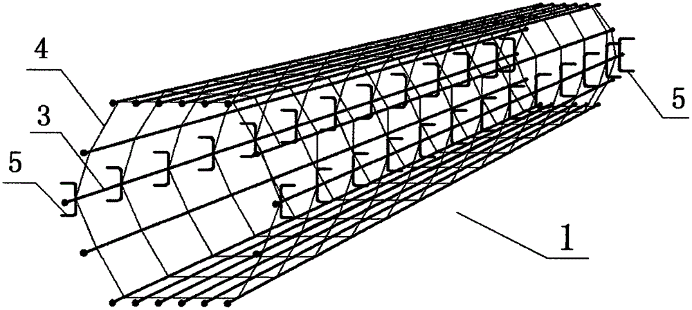 Prestressed high-strength concrete hollow support pile and manufacturing method thereof