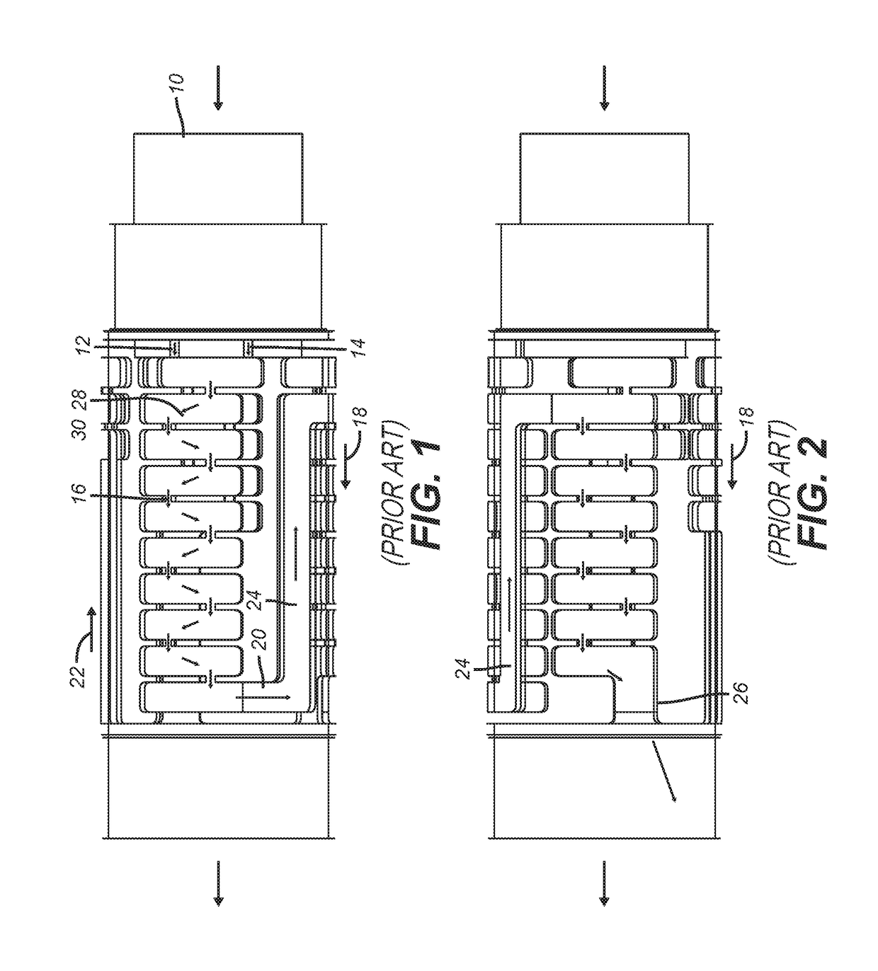 Alternative helical flow control device for polymer injection in horizontal wells