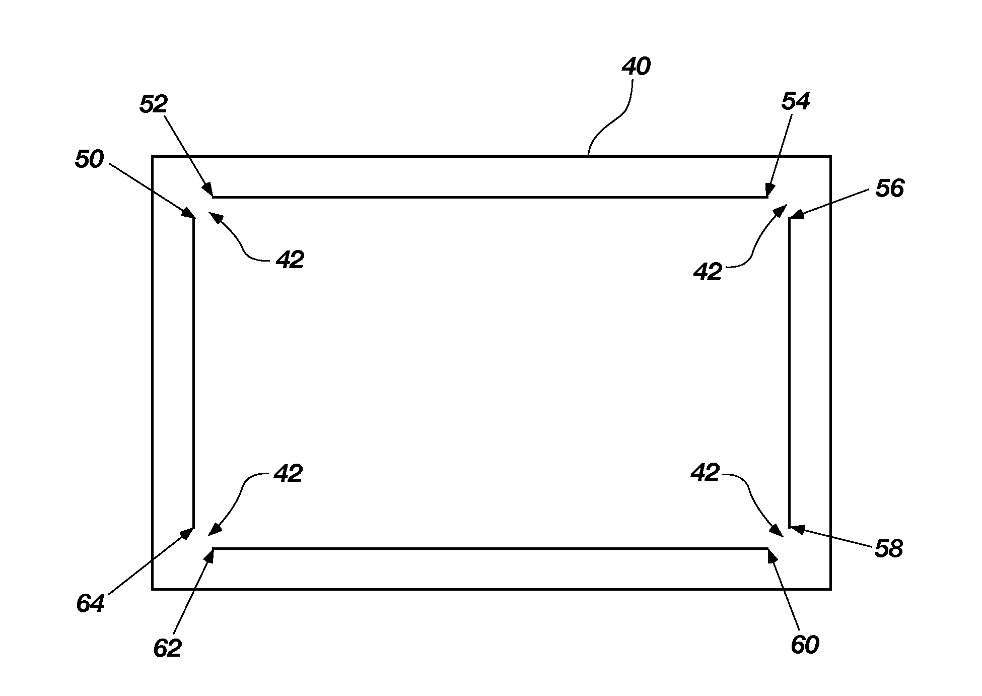 Surface capacitance with area gestures