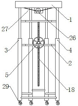 Height-adjustable corner transport rack