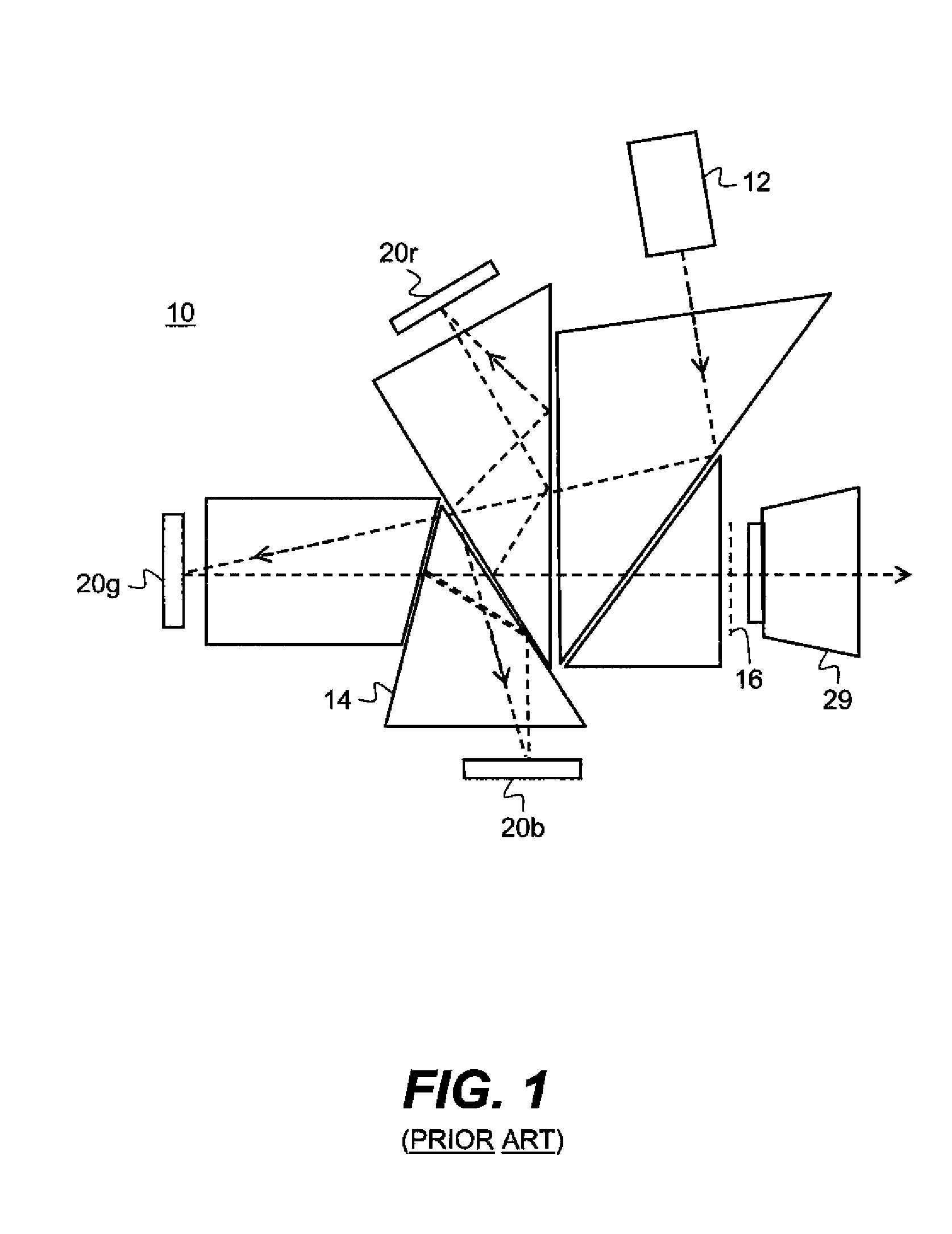Stereoscopic projector with rotating segmented disk