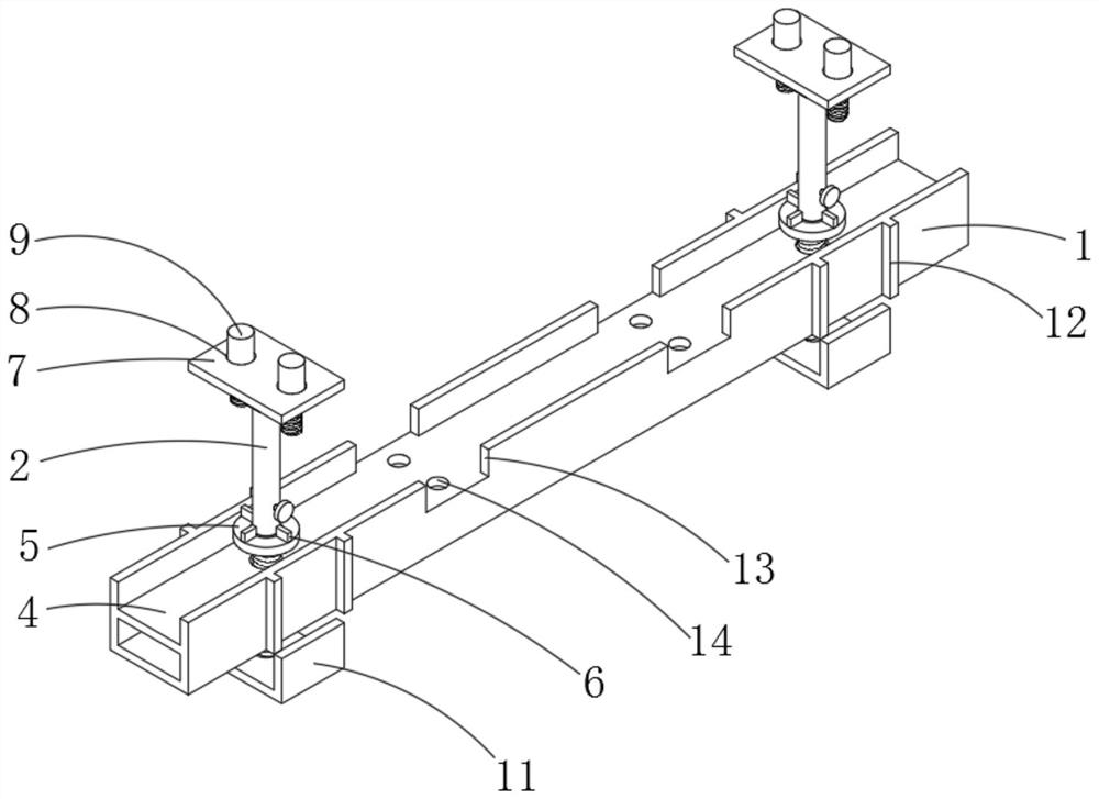 Balance adjusting module applied to fabricated decoration suspended ceiling