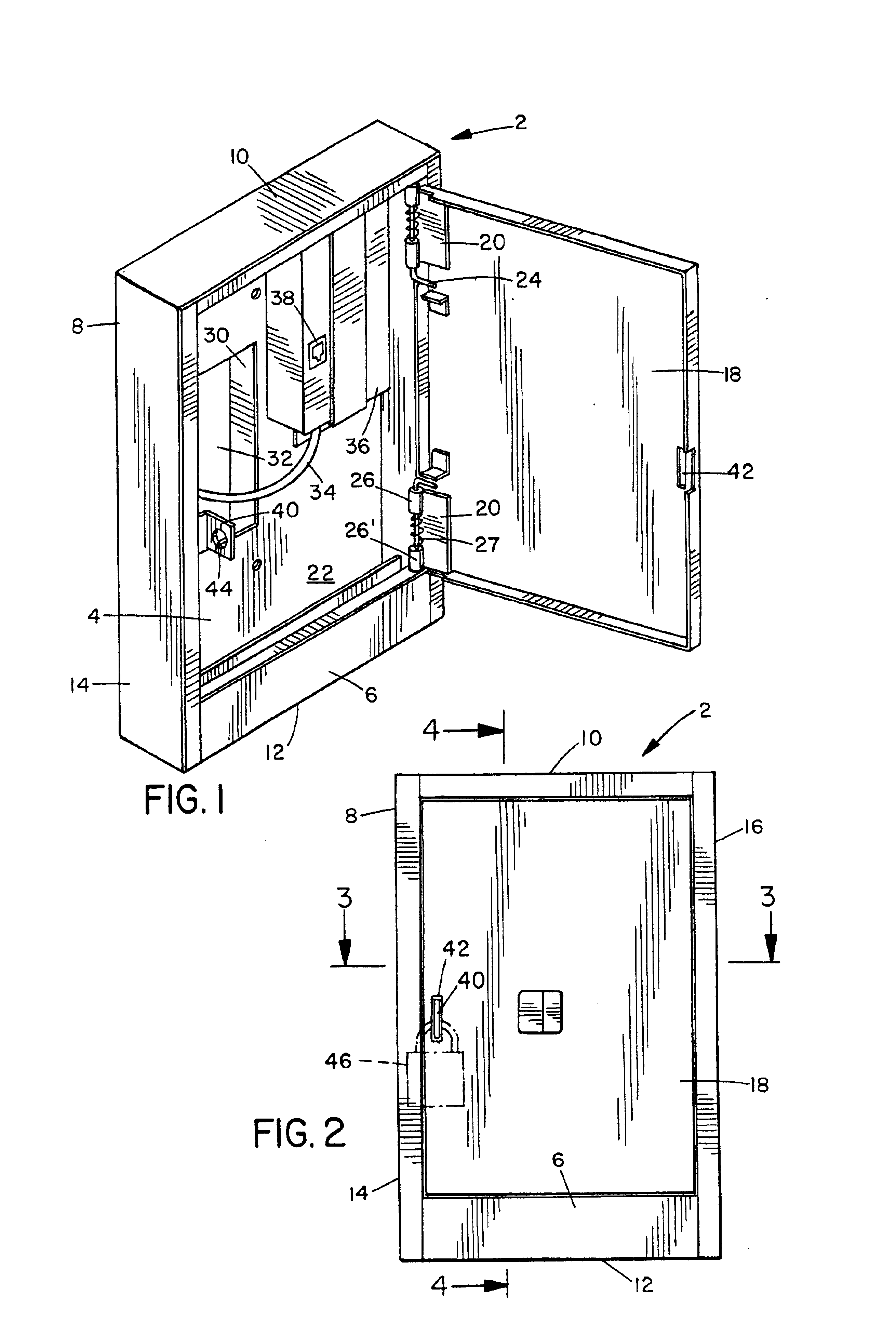 Secure enclosure for access to cabled systems