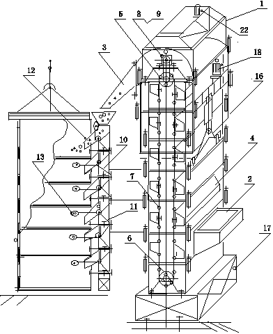 Multifunctional tower crane elevator