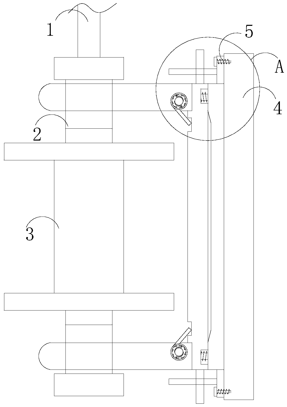 Wire collecting device of electric wire and cable drawing machine