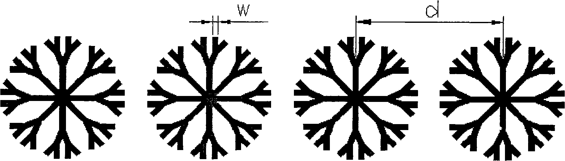 S waveband arborization left-handed material microstrip antenna