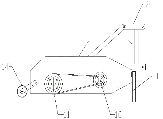 Field machine for straw smashing and stubble cleaning through biaxial reverse rotation