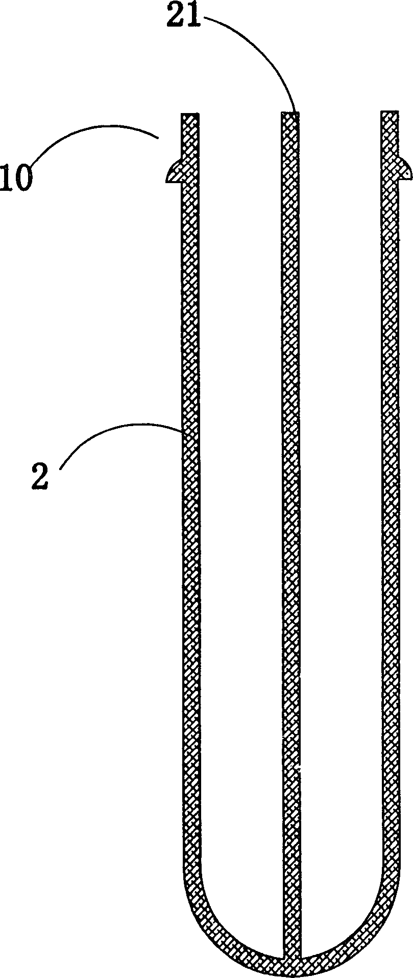 Double-chamber blown bottle and method for manufacturing the same