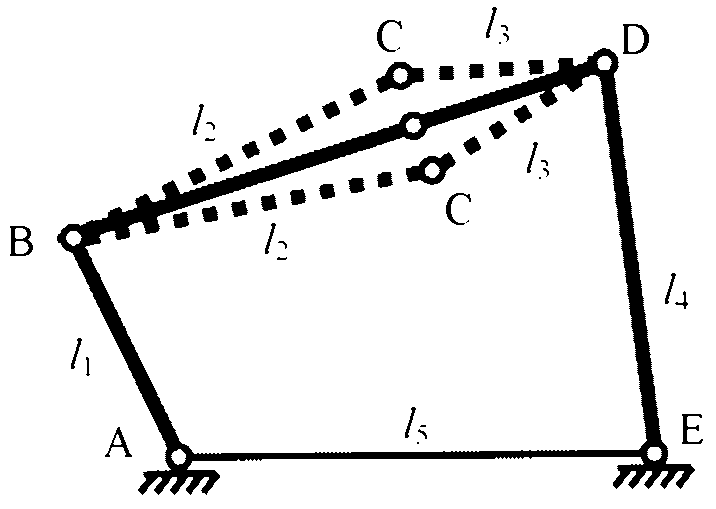 Method for confirming motion singular configuration of hinge bar system mechanism