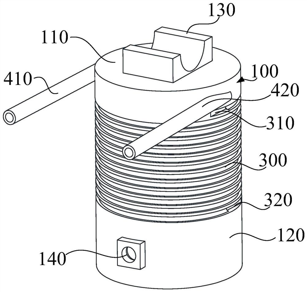 Condenser and low-temperature loop heat pipe