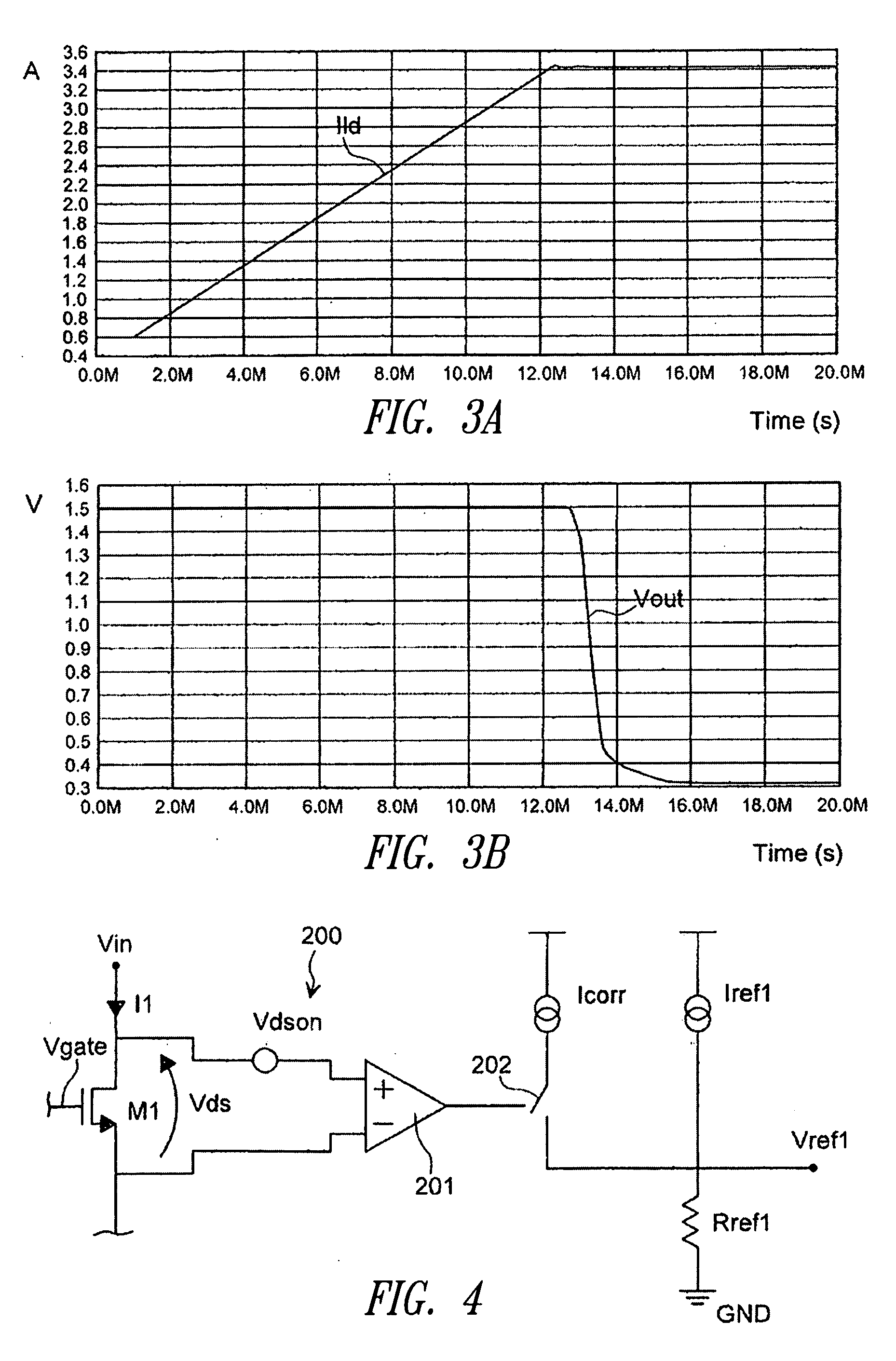 Device for measuring the current flowing through a power transistor of a voltage regulator